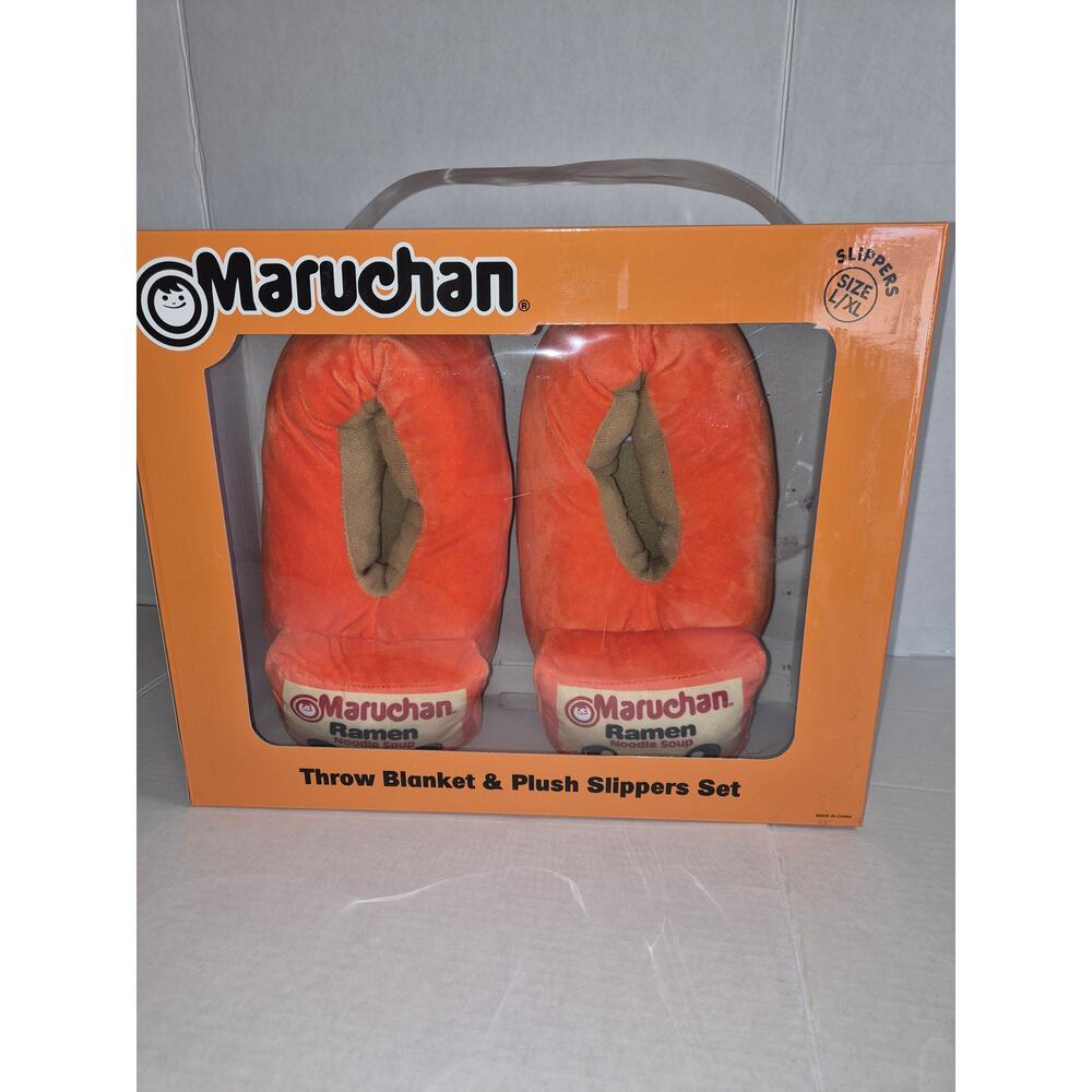 Maruchan Plush Slippers ONLY! in Box Size (XL) - Picture 2 of 8